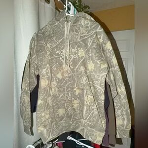 Women's Camouflage Hoodie - Beige